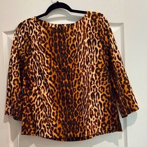 Shoshanna Leopard Blouse Size 4.